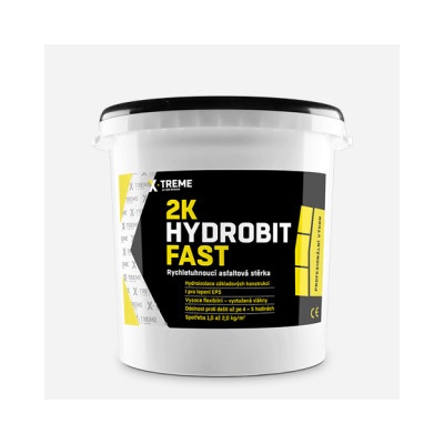 Den Braven 2K Hydrobit Fast - Rychletuhnoucí asfaltová stěrka 30kg