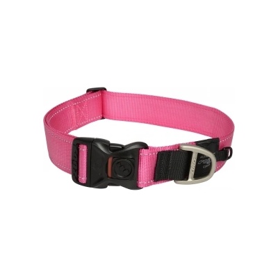 Rogz Utility XXL - Светлоотразителен и регулируем нашийник за кучета, 50-80 см. /4 см. - розов