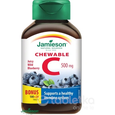 Jamieson Vitamín C 500mg borůvka 100+20 tabliet