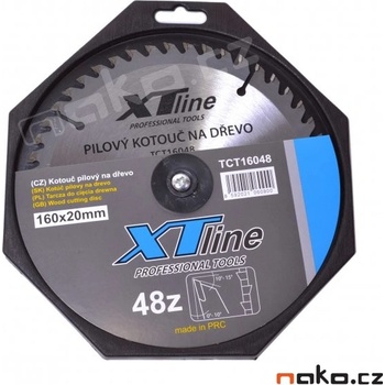 Xtline TCT16048 Kotouč pilový profi 160x20/48 zubů