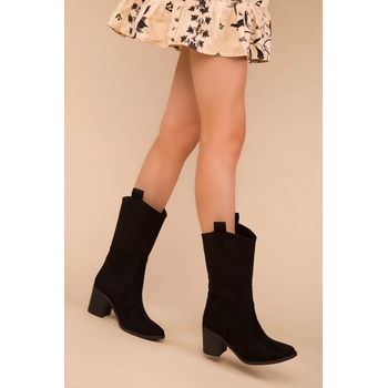 Soho Дамски боти с ток - Черни 988040 #271895 (271895_Черно)