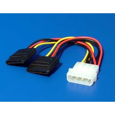 Gembird CC-SATA-PSY Kabel SATA napájecí 15cm interní (redukce 5,25``/2x SATA)