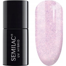 Semilac Extend 5in1 Glitter Delicate Pink 806 Hybridní lak 7 ml