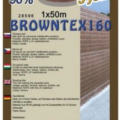 Trebor Sieť tieniaca Browntex 1x50m hnedá