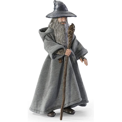 The Noble Collection Екшън фигура The Noble Collection Movies: The Lord of the Rings - Gandalf (Bendyfigs), 19 cm