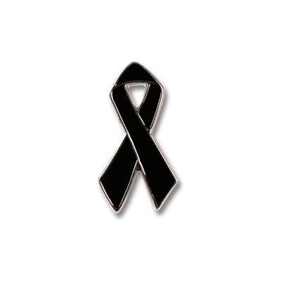 Odznak (pins) 19mm Stuha - čierna