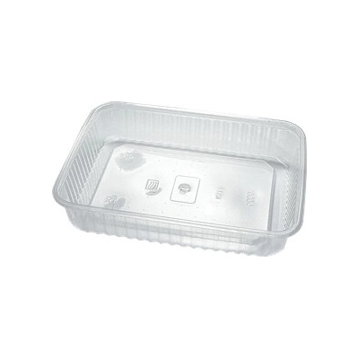 ECOFOL Plastová miska hranatá PP 180x133x33 mm 500 ml transparentní ideal pack® bal/50 ks