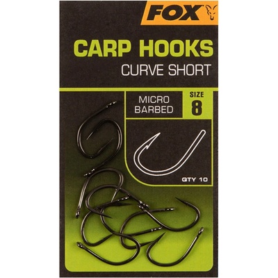 Fox Carp Hook Curve Shank Short vel.8 10 ks