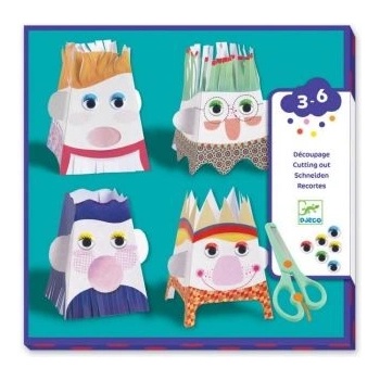 DJECO - Творчески комплект за изрязване - Снип-снип герои (DJ09870)