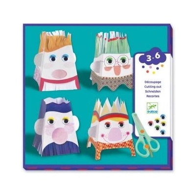 DJECO - Творчески комплект за изрязване - Снип-снип герои (DJ09870)