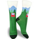Fusakle Hrebienok ponožky zelené