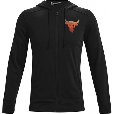 Under Armour Project Rock Terry FZ hoodie čierna