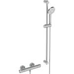 Ideal Standard Термостатичен смесител за душ Ideal Standard Ceratherm T50 в гланцов хром с душ комплект с 90 см лост (A7218AA)