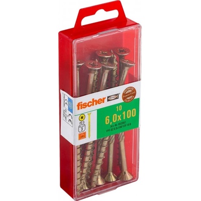 Fischer drevoskrutka FPF-SZ 6,0x100 YZP (10 ks) 653981