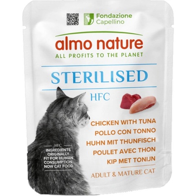 Almo Nature HFC Sterilised Kuře s tuňákem 6 x 50 g