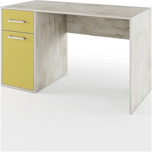 Bogdan Furniture I Бюро Mod 3081, Дъб пиемона/Горчица