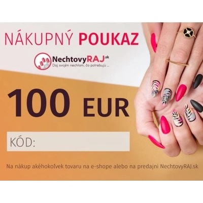 DARČEKOVÁ POUKÁŽKA 100 €