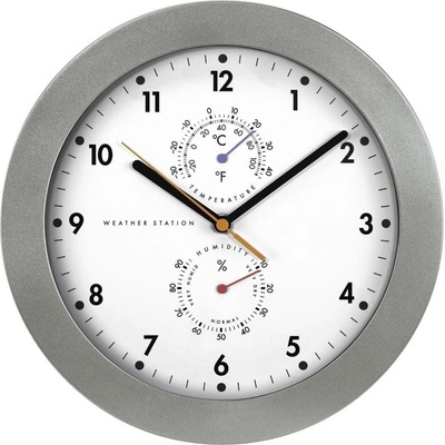 Hama Часовник Hama PG-300 186344, аналогово указание, стенен, термометър, хигрометър, бял (HAMA-186344)