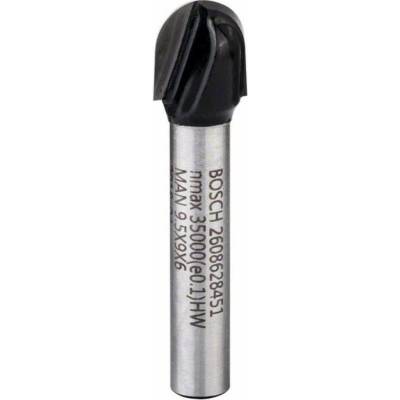 Bosch Accessories 2608628451 dlabacie fréza tvrdokov polkruhový oblúk Dĺžka 40 mm Vonkajší Ø 9.5 mm Pracovná dĺžka 9.20