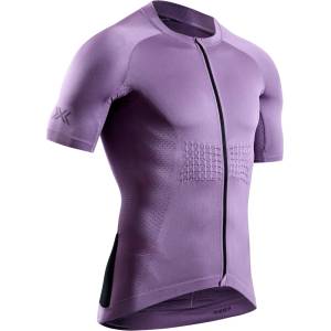 X-Bionic Мъжка фланелка с къс ръкав за колоездене X-bionic Xceed Ride Jersey S/S Cycling jersey - Heather / Lavender Night - размер M (056-3355-0312)