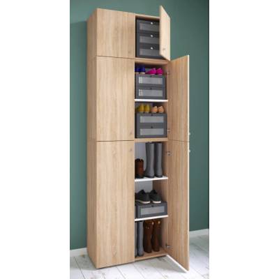 VCM Lona XXL s otočnými dvířky s nástavcem 70 × 39 × 223 cm dub sonoma