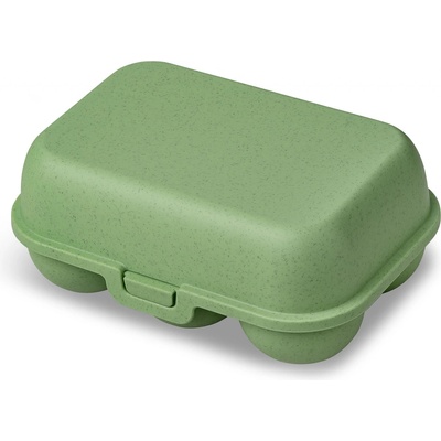Nádoba na vajíčka EGGS TO GO MINI, na 6 vajec, zelená barva, KOZIOL zelený