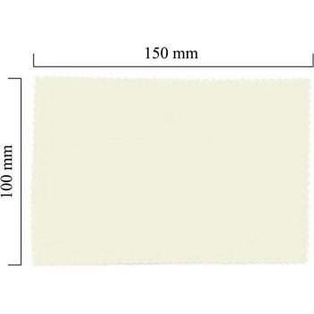 Blick-Punkt Handričku na okuliare z mikrovlákna jednofarebný - biely 100x150