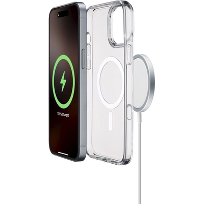 Калъф Cellularline - Gloss Mag, iPhone 16 Pro Max, MagSafe, прозрачен (GLOSSMAGIPH16PRMT)