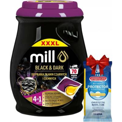 Mill kapsle na praní Black & Dark 70 PD