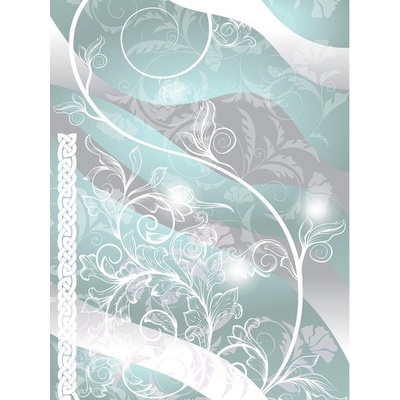 Preinterier Fototapeta panel - PL0175 - Kvetovaný ornament – bledomodré pozadie vlies - 206cm x 275cm