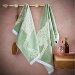 Yvonne Ellen Хавлиена кърпа Yvonne Ellen Signature Stripe Hand Towel - Fresh Sage