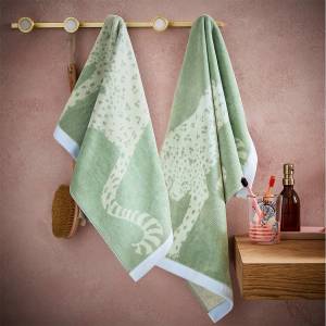 Yvonne Ellen Хавлиена кърпа Yvonne Ellen Signature Stripe Hand Towel - Fresh Sage