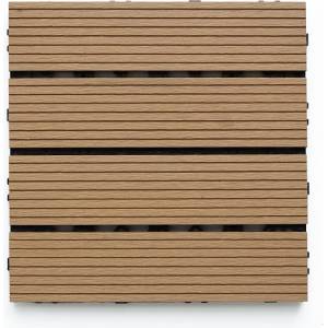 Effector WPC декинг плочи JE-D1 A1, Тиково дърво, 30 x 30 x 2 см (3541414)