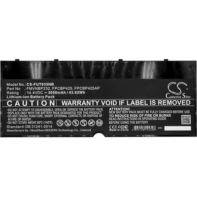 Cameron Sino Батерия за лаптоп FUJITSU CS-FUT935NB LifeBook T935 U745 FMVNBP232 LiIon 14, 4V 3050mAh CAMERON SINO (CS-FUT935NB)