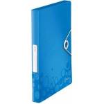 Leitz Briefcase with rubber band PP Leitz WOW, 30 mm, blue