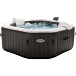 Intex 28458 - Inflatable whirlpool PureSpa Jet&Bubble Deluxe, 4 people, 120 jets, heating, black, 201x71 cm (28458)