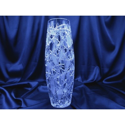Krištáľová brúsená váza 30 cm
