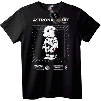NOONEBRAND Тениска Космически Астронавт Куче - 6XL, White