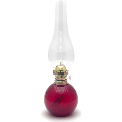 Petrolejová lampa Vanesa - Karo - granát