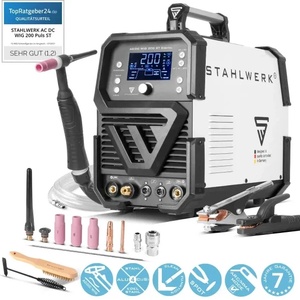 STAHLWERK Цифров заваръчен апарат stahlwerk ac/dc tig 200 st 1033/ 200a (1033) Заваръчен апарат