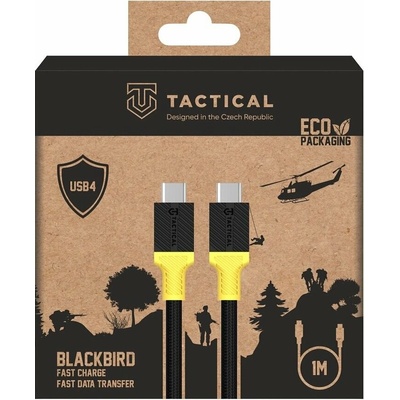 Tactical Taktický kábel Blackbird USB4 1 m čierny/žltý