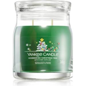 Yankee Candle Shimmering Christmas Tree ароматна свещ Signature 368 гр