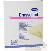 GRASSOLIND NEUTRAL mastný tyl sterilný, impregnovaný neutrálnou masťou 10cmx10cm 1x10 ks