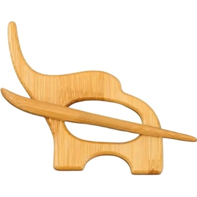 Gaira Drevená brošňa Slon 3906
