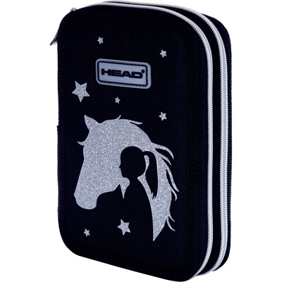 Astra Ученически несесер Astra Head - Сребърна мечта, 2 ципа (AS503023032)