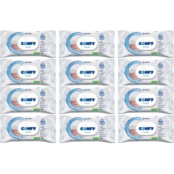 Confy Vlhčené obrúsky Sensitive 12 x 70 ks