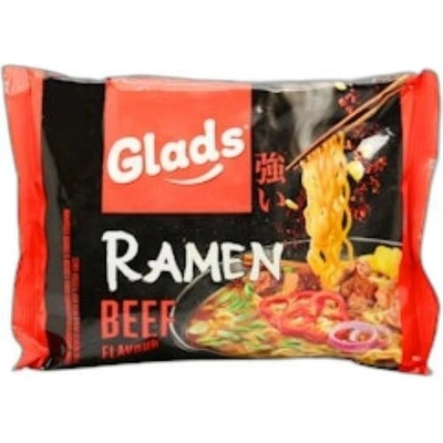 Glads Instantné rezance Ramen s hovädzou príchuťou 105 g