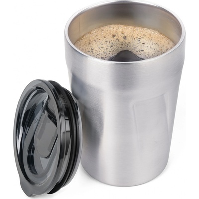 Troika Termohrnek na teplé nápoje Cup uccino stříbrný 160 ml