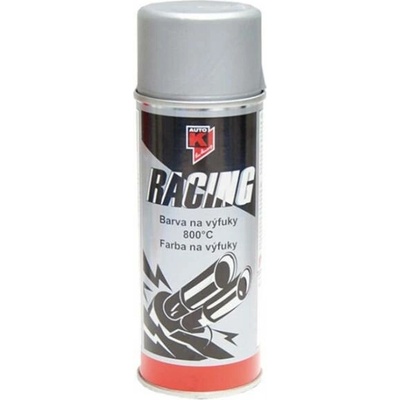 Žáruvzdorná barva RACING na výfuky stříbrná 400ml