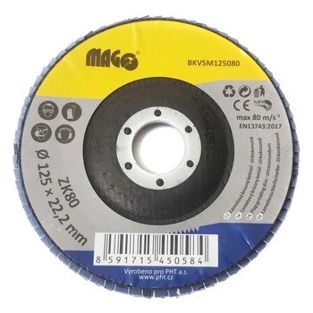 Magg Lamelový brusný kotouč 125 mm 80 BKVSM125080